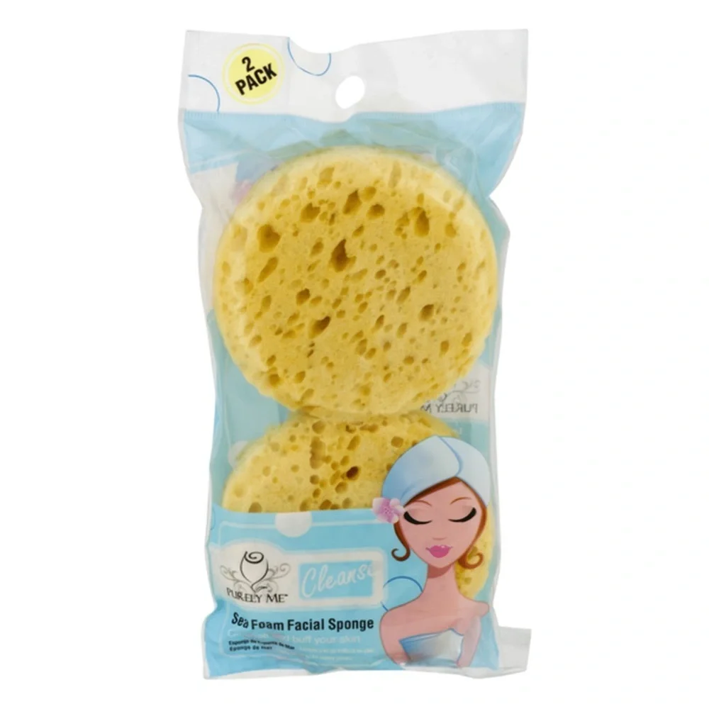 Sea Foam Facial Sponge Bundle 3 Piece Set Exfoliating Cleansing Sponges